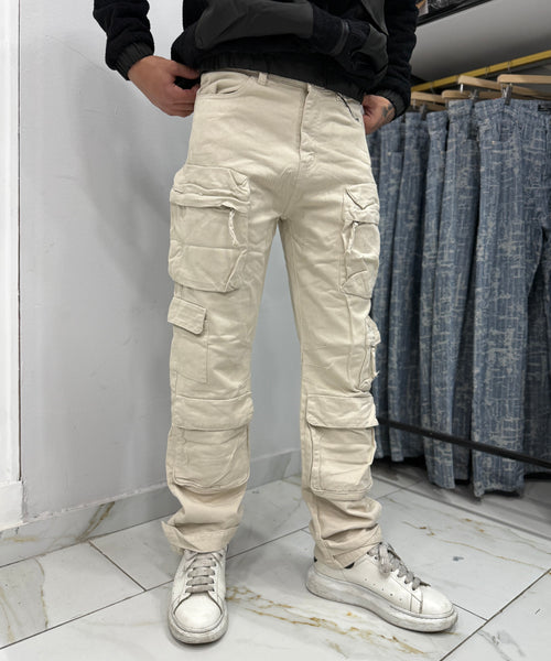 JEANS CARGO BEIGE